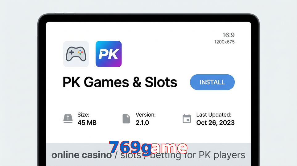 Game list for 769Game gameapk section