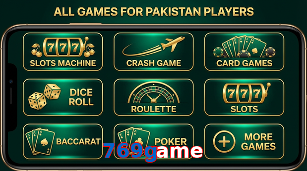 Main screen of 769Game games page for PK players