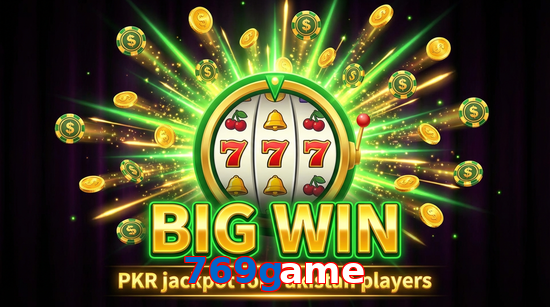 Big win animation on 769Game slot game